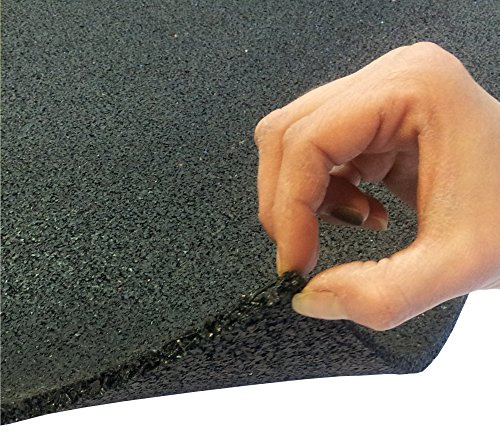 Antirutschmatte Stärke: 6 mm Breite: 100 cm Bautenschutzmatte Gummigranulatmatte Antivibrationsmatte Rollenlänge wählbar** (100 x 500 cm; Stärke 6mm)