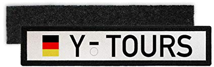 Copytec Namenspatch Y Nummernschild Tours Kennzeichen BW Deutschland Militär #30634