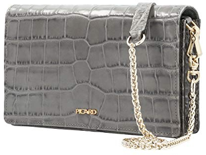 Picard Damen Handtasche Weimar Kalbsleder Graphit, Größe: 20cm x 12cm x 5cm, 492836N053