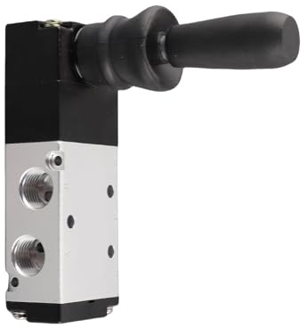 Venta loca Válvula neumática de Control Manual, válvula de Palanca Manual de 5 Puertos y 3 Posiciones 0~0.8Mpa(4H230-08)
