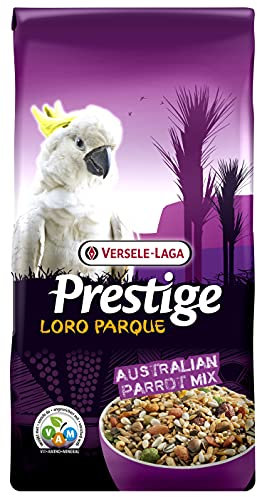 VERSELE-LAGA - Prestige Loro Parque Australian Parrot Mix - Mezcla de Semillas Enriquecida, Completa y Variada 15kg