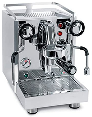 QuickMill 0981 Rubino Siebträger Espressomaschine, 3 Liter Wassertank, Thermoschutz, Edelstahl