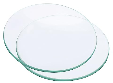 PATIKIL 80mm Diameter Watch Glass, 10 Pack Beaker Cover Smooth Edges Chamfered Arc for Laboratory, Transparent