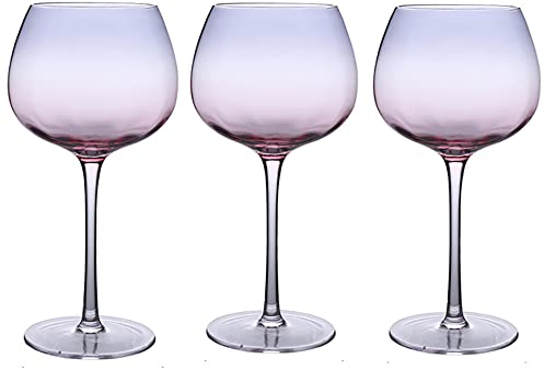 sjdoPulse Verres À Vin en Verre Élégants pour Le Vin Rouge Ou Blanc, Parfaits pour Les Maisons, Dégustation De Vin en Cristal De Qualité Supérieure, Anniversaire De Mariage, Noël (Type5)