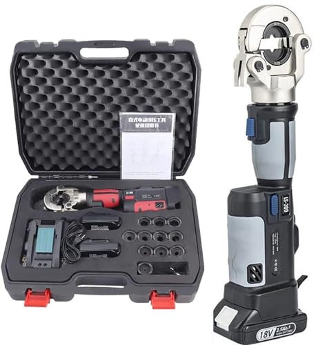 Kit de herramientas de crimpado hidráulico eléctrico para cable crimpadora de terminales eléctricos, rango de 16-300 mm², color azul