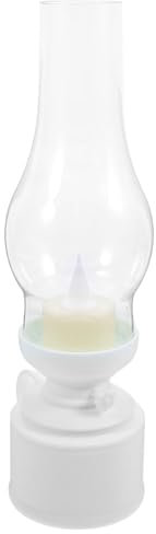 Alipis Led-petroleumlampe Vintage Tischkerzenlampe mit Led-kerzenlicht Elektrische Kerzenlampe für Dekoration Kerzenlaternen mit Led-beleuchtung Retro-lampen für Wohnzimmer und Küche