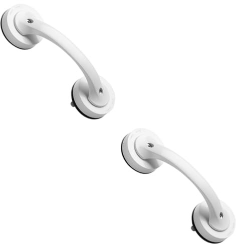 iplusmile 2pcs Shower Grab Bars Suction for Seniors Bathroom Balance Bar Easy Install Shower Handle