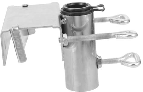 CANIGHT Schirmhalter Für Balkon Geländer Terrassenklemme Stabil Metall Schirmständer Outdoor Verwendung
