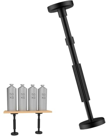 Besreey 1 barre de support de meubles – 18–67 cm réglable pour meubles, poteau de support télescopique, tiges de support de table réglables, pieds de support de rechange pour meubles