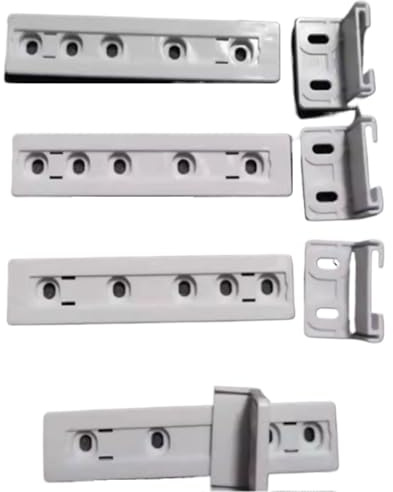YXIUEYINGE 4Set For Fridge Door Slide Rail Mounting Kit Refrigerator Door Sliding Guide Integrated Cupboard Built In Kit
