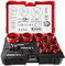 Ezarc 16pc Bi-Metal Hole Saw Set with 8% Cobalt, 48mm Deep Cut for Metal, Hardwood, PVC & Drywall,19-64mm Hole Saws Kit,4/6 TPI Variable Teeth & Cellular Chip Vents for Plumbers & Electricians