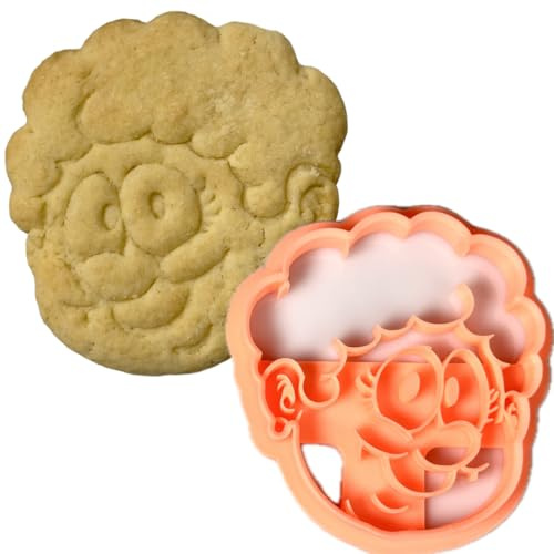 Instile3D - Cortador de galletas con temática familiar, 9,5 x 8,4 cm, para fiesta de los abuelos o dulces creativos