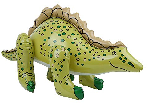RIZGHWOY Simulation Dinosaur Model Inflatable Toy for Children's Pool Party, Inflatable Educational Dinosaurs to Creativity, Soft PVC Material Toys for Learning (Stegosaurus, with a row of teeth on