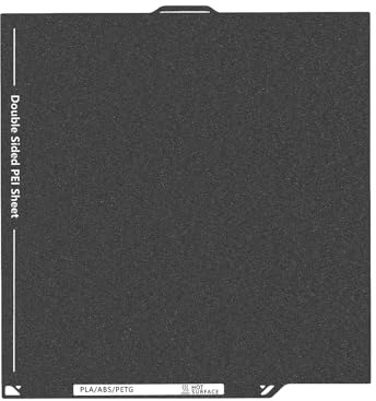Doppelseitige Schwarze PEI Bauplatte für Elegoo Centauri Carbon, Strukturierte PEI Platte Druckbett Plattform Federstahl Flexibles Blatt für Centauri Carbon/Centauri,260X271MM