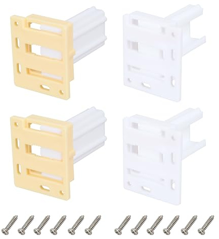 H306 Drawer Slide Socket Set,Cabinet Hardware RV Drawer Parts for 3/4” Drawer Slide Socket, 2Set