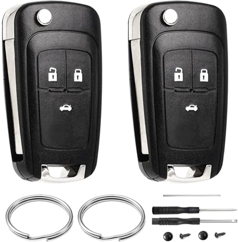 2 Stück Autoschlüssel Gehäuse 3 Tasten Kompatibel für O-pel Insignia Astra J Adam Zafira Tourer C Mokka Meriva Movano Corsa E Cascada Karl Vauxhall Fernbedienung Klapp Schlüssel Auto Schlüsselgehäuse
