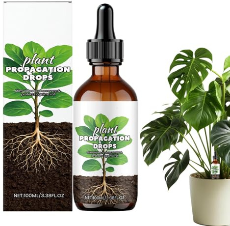 Duvcoywae Estimulante de Raíces - Fertilizante Líquido 100ml - Fertilizante en Gotas para Esquejes Sanos Propagación en Suelo Interior Terraza Balcana Ventana