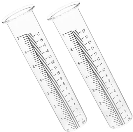 TOYANDONA Lot De 2 Pluviomètres Hibou en Plastique Antigel 18 Cm pour Jardin Extérieur, Tubes De Rechange Précis Échelle Lisible pour Mesure des Précipitations