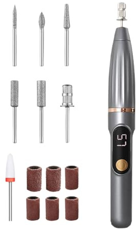 Eléctrica para Uñas Pulidora Eléctrica 15000 RPM para Manicura y | Máquina de Pulir Uñas Sin Cable Para En Hogar, Spa, Salón, Viaje Diario, Camping, Y Manicura