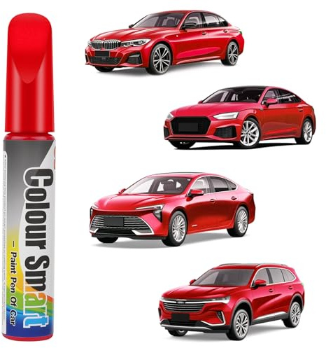 flintronic Lackstift Auto, Lackstifte für Reparaturmittel, Lack Reparatur | Auto Kratzer Reparatur Stift, Auto-Felgen Kratz Entferner und Farbtropfen an Autos, Motorrädern, Fahrrädern (Rot)