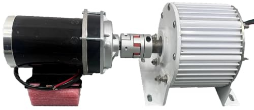 Generador magnético permanente de 10 kW, 380 V, de baja velocidad, trifásico, con motor de corriente continua (CC-60V, CA-120V)