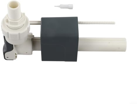 Concealed Cistern Inlet Valve for Wall Hung Toilets, Bathroom In‑Wall Water Tank G1/2 or G3/8 Plastic White, Space‑Saving Installation for Modern Home Plumbing(1/2 in)