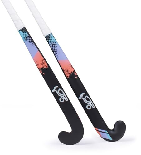 Kookaburra Unisex Jugend Echo Hockey Stick-30 Light Hockeyschläger, Schwarz/Rosa/Violett, 76,2 cm (30 Zoll)