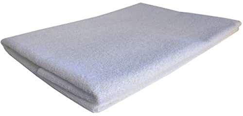 Wasserdichter Matratzenschoner Frottee Folie - 100 x 150 cm - weiß - OEKO-TEX® Standard 100 - weiche, wasserundurchlässige Schutzschicht zwischen Matratze und Bettlaken