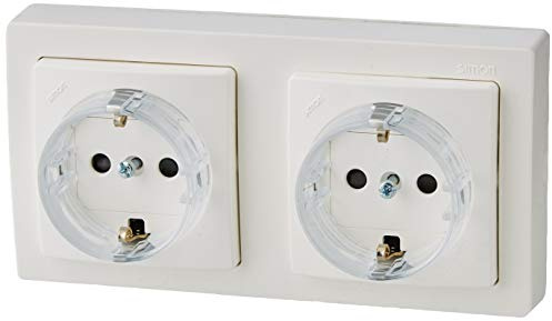 Simon - 73433-50 base schuko doble monobloc s-73 loft bl Ref. 6557360358
