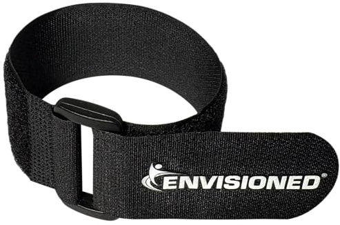 Reusable Cinch Straps 1.5 x 30 - 6 Pack, Multipurpose Strong Gripping, Quality Hook and Loop Securing Straps (Black)