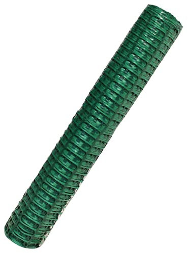 Suregreen Barrier Fencing Mesh | 1m x 50m | Green | 80g/m² | 4kg | Light Duty, High Density, Reusable, Recycled Plastic, Temporary Barrier Fencing