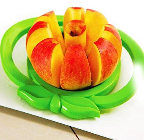 Cortador de manzanas cortador de acero inoxidable con mango de fácil agarre, cortador de frutas, cortador de patatas Medium multicolor