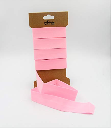 Trimz Schrägband, Polyester, Baumwolle, 25 mm x 5 m, Pink