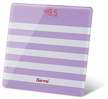 Girmi BP21 Bilancia Pesapersona Digitale, Vetro, Fucsia