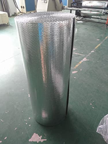 Aluminium Dampfsperrfolie Dampfsperre Dach Innen Dampfsperre zur Dämmung Dampfsperrfolien zur Dachisolierung Dach dampfsperre sauna Dampfsperren,Dachisolierung Selbstklebend (Size:1x30m/3.2x98.4ft)