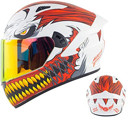 Modularer Integralhelm für Motorräder Hochklappbare Motorradhelme Doppelter Sonnenblende Racing Crash Moped Helm Für Scooter Chopper Cruiser DOT/ECE Zugelassen (B,L(58-59))