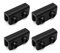 SMTHOME Lot de 4 supports rectangulaires pour tonnelle pop-up - Pièces de rechange pour cadre d'auvent de tonnelle