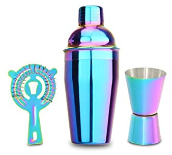 Juego de coctelera Juego de coctelera Juego de coctelera 550ML Juego de coctelera de acero inoxidable Mezclador Vino Barman Bebida Fiesta Bar Herramientas profesionales Kit de barman ( Color : C55-A
