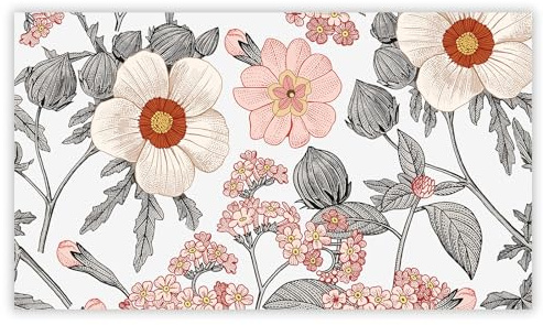 SMTDeco Herdabdeckplatte 90×52 cm – ESG gehärtetes Glas, kratzfest & rutschfest – Spritzschutz & Schneidebrett – für Induktion/Ceranfeld – 1-teilig, Motiv Blumenblätter Rot