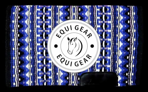 EQUIGEAR Western Show Horse Satteldecke aus neuseeländischer Wolle, Western-Design, handgefertigte Satteldecke, Wollpolster, Sensor Flex (Anpassung möglich), WK18 (34x38)