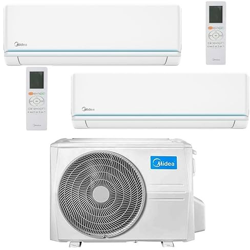 CLIMATIZZATORE DUAL 9+9 MIDEA DC INVERTER R32 A++A+ M2OE-18HFN8 LINEA 2024 WI FI READY CON UNITA’ ESTERNA M2OE-18HFN8