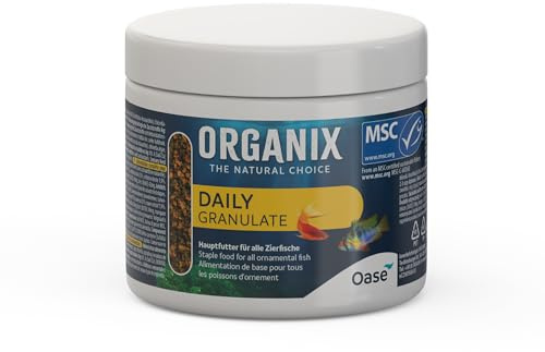 OASE ORGANIX Daily Granulate 175 ml - für die tägliche Fütterung Einer großen Artenvielfalt, für farbenprächtige Aquarienbewohner