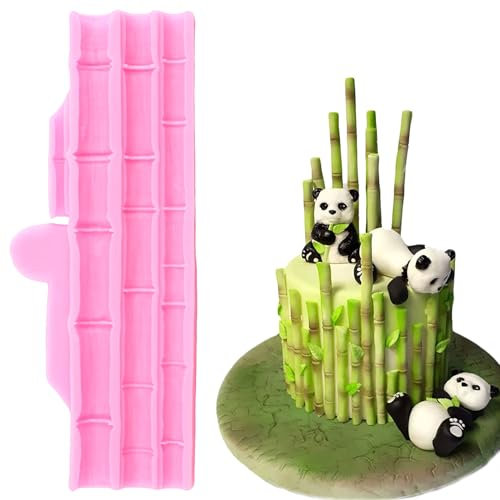 YIHUOMOLDS Stampi Formine per Dolci in Silicone di Bambù per Torte, Fondente, Decorare Torte, Cupcake, Cioccolato, Caramelle, Pasta di Gomma, Pasta Polimerica, Pasticceria Accessori, Set di 1
