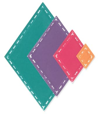 Sizzix® Framelits® Stanzset, 13er-Pckg — Fanciful Framelits, Katy Deco Diamonds von Stacey Park