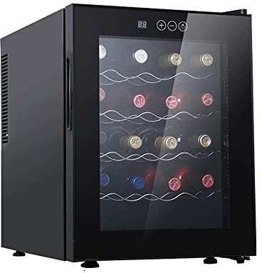 Suuim Refrigerador Enfriador de Vino con compresor de 48 litros con Cerradura | Bodega Independiente Grande para Vino Tinto, champán o espumoso | Control de Temperatura Digital 41f-64f