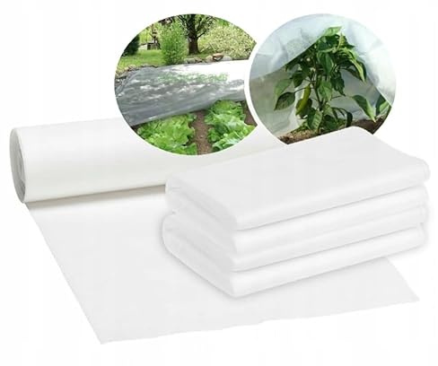 F & R Gartenvlies zur Abdeckung von Gemüsebeeten 21 g/m² I Gartenvlies wasserdurchlässig I Pflanzenvlies I Frostschutz Pflanzen Winter I Vlies Frostschutz I Pflanzenschutzfolie I 3,2 m x 10 m