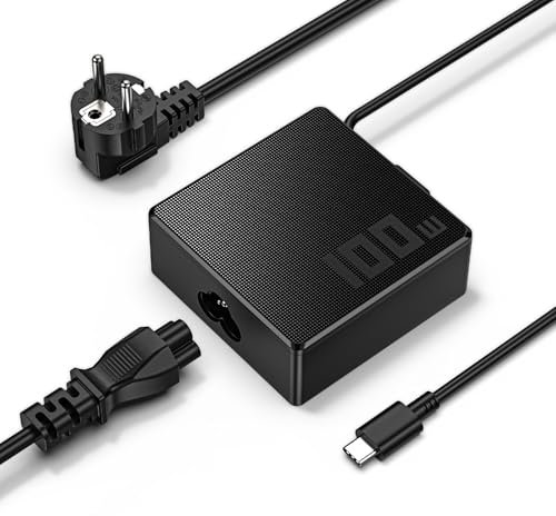 shefor Cargador Rápido USB C 100W para Lenovo, HP, DELL, MacBook Pro, ASUS,Acer, Samsung, Huawei, Xiaomi Air Cargador de portátil Tipo C 20V 5A