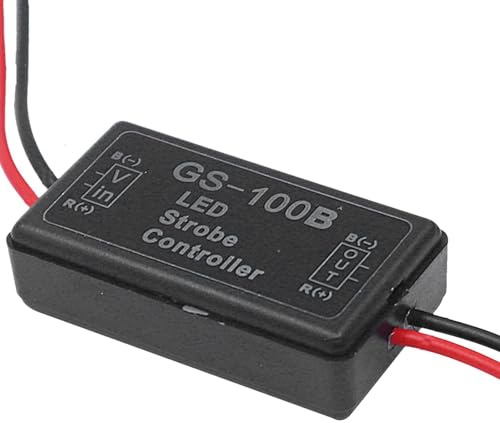 Stroboskop-styrenhet, blinkande modul – bil, bil, GS-100B, LED-blinkande , 3 lägen, 12 V-24 V, DC-tillbehör för bromsljus, bagage, bakljus, tankar, elcyklar, motorcykelblinkers