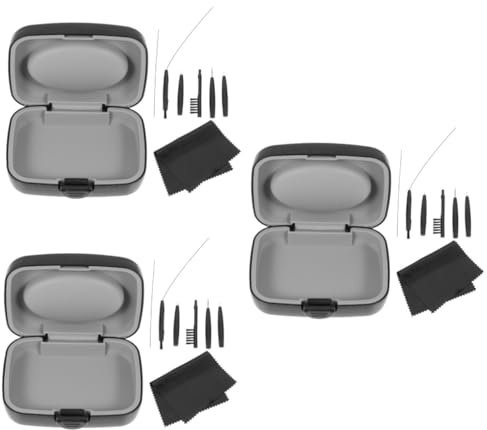 FRCOLOR Kit De 3 Mini Brosses De Nettoyage Pour Amplificateur Auditif
