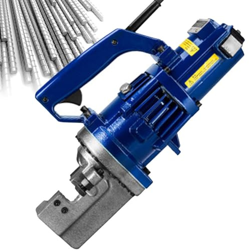 GJBMXSM Taglierina Elettrica Idraulica per Barre D'armatura 4-25 mm, Troncatrice Idraulica Portatile per Barre D'armatura, Taglierina Elettrica per Barre D'armatura per Calcestruzzo,RC20
